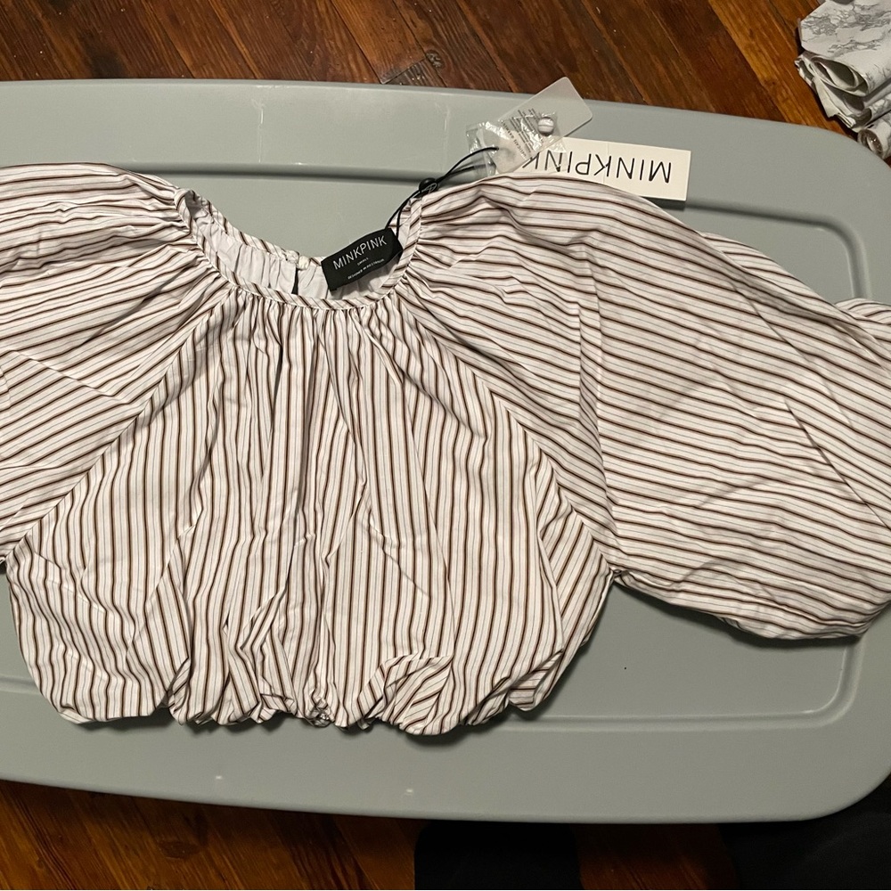 Minkpink Cassia Crop Top Stripe